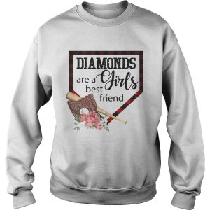 Sweatshirt Softball Diamonds are a girls best friend shirt