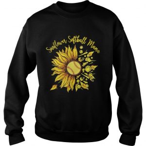 Sweatshirt Sunflower Softball mama shirt