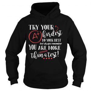 Try Your Hardest Do Your Best Gift Hoodie