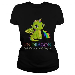 Unidragon half unicorn half unicorn LGBT Ladies Tee