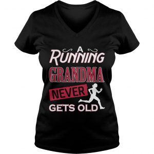 A running grandma neve gets old Ladies Vneck