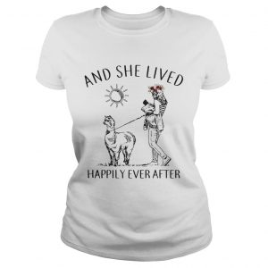 Alpaca and she lived happily ever after Ladies Tee