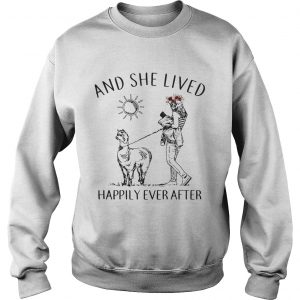 Alpaca and she lived happily ever after Sweatshirt