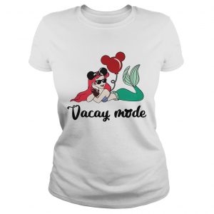 Ariel The Little Mermaid loves Mickey Mouse vacay mode Ladies Tee