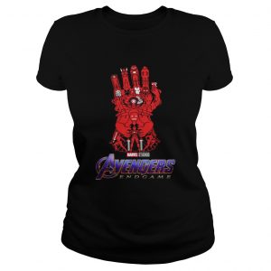 Avengers Endgame Red Infinity gauntlet Ladies Tee