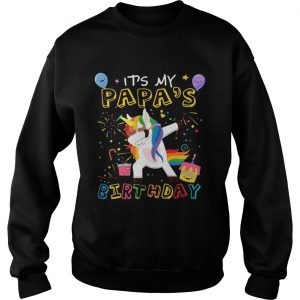 Awesome It’s My Papa’s Birthday Funny Kid Sweatshirt