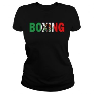 Boxing Mexico Flag Ladies Tee