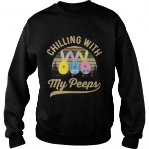Chilling With My Peeps Cute Funny Easter Sweatshirt