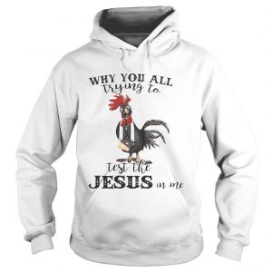 Cock why you all trying to test the Jesus in me Hoodie