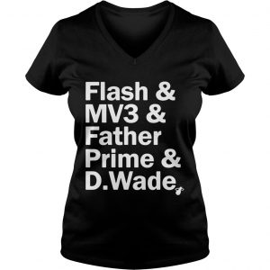 Court Culture Dwyane Wade Nickname Flash MV3 Father Prime D.Wade Ladies Vneck