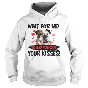 Cute Bulldog Wait For Me You Forgot Your Kisses Hoodie