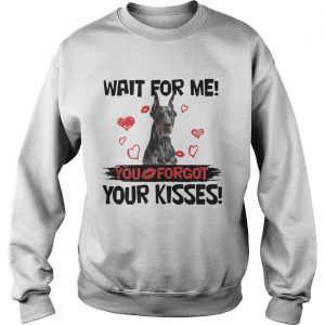 Cute Doberman Wait For Me You Forgot Your Kisses SweatShirt