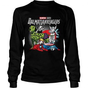 Dalmatianvengers Dalmatian Marvel Avenger Endgame longsleeve tee