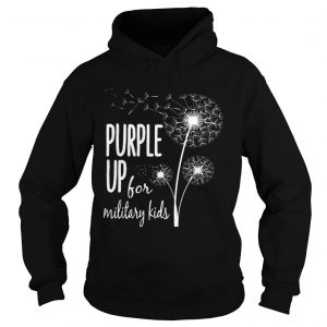 Dandelion purple up for military kids Hoodie