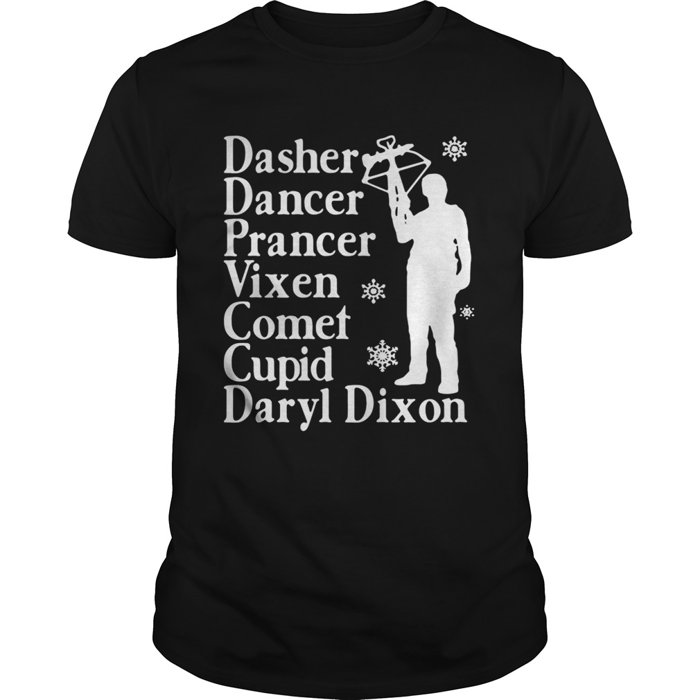 Dasher dancers prancer vixen comet cupid Daryl Dixon shirt