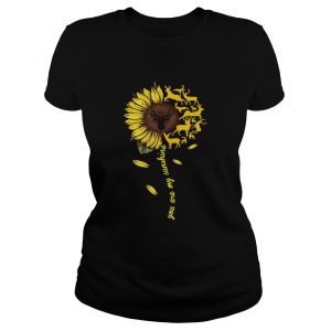 Deer sunflower you are my sunshine Ladies Tee
