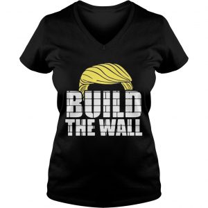 Donald Trump build the wall Ladies Vneck