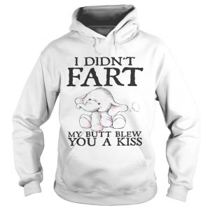 Elephant I didnt fart my butt blew you a kiss Hoodie