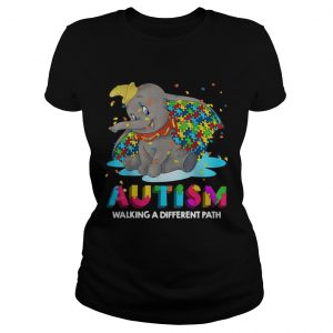 Elephant autism walking a different path Ladies Tee