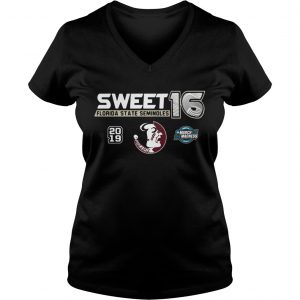 Florida State Seminoles 2019 NCAA Basketball Tournament March Madness Sweet 16 Ladies Vneck