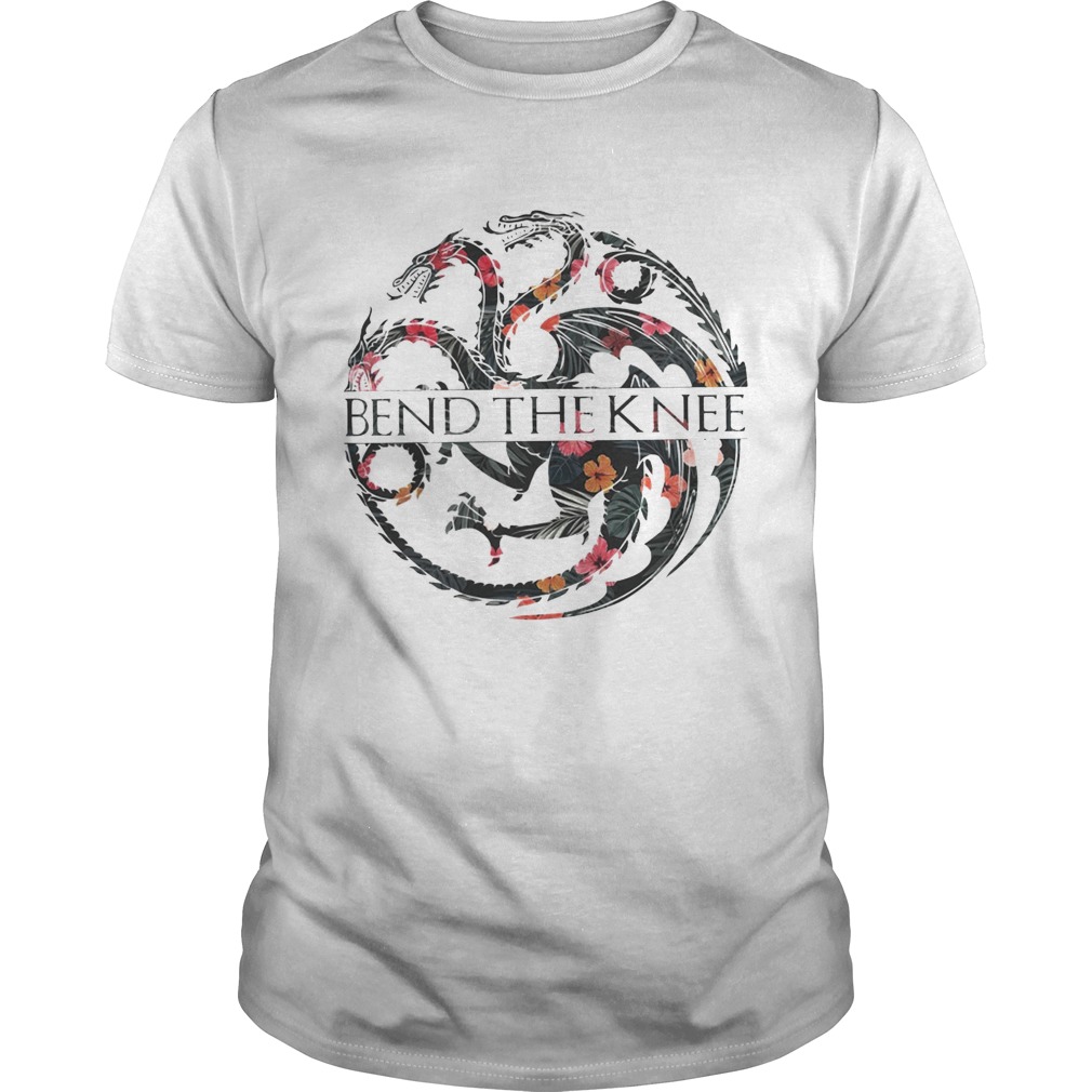 Flower Game of Thrones bend the knee shirt