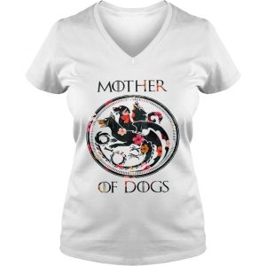 Flower Mother of dogs game of Throne Ladies Vneck
