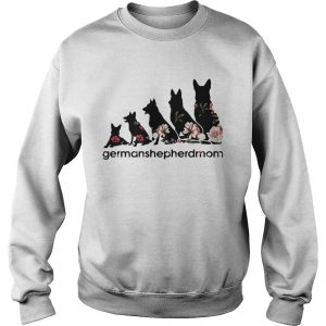 Flower dogs Germanshepherdmom sweatshirt
