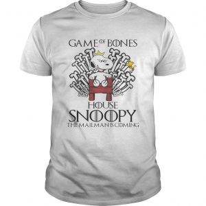 Game of bones house snoopy the mailman is coming unisex