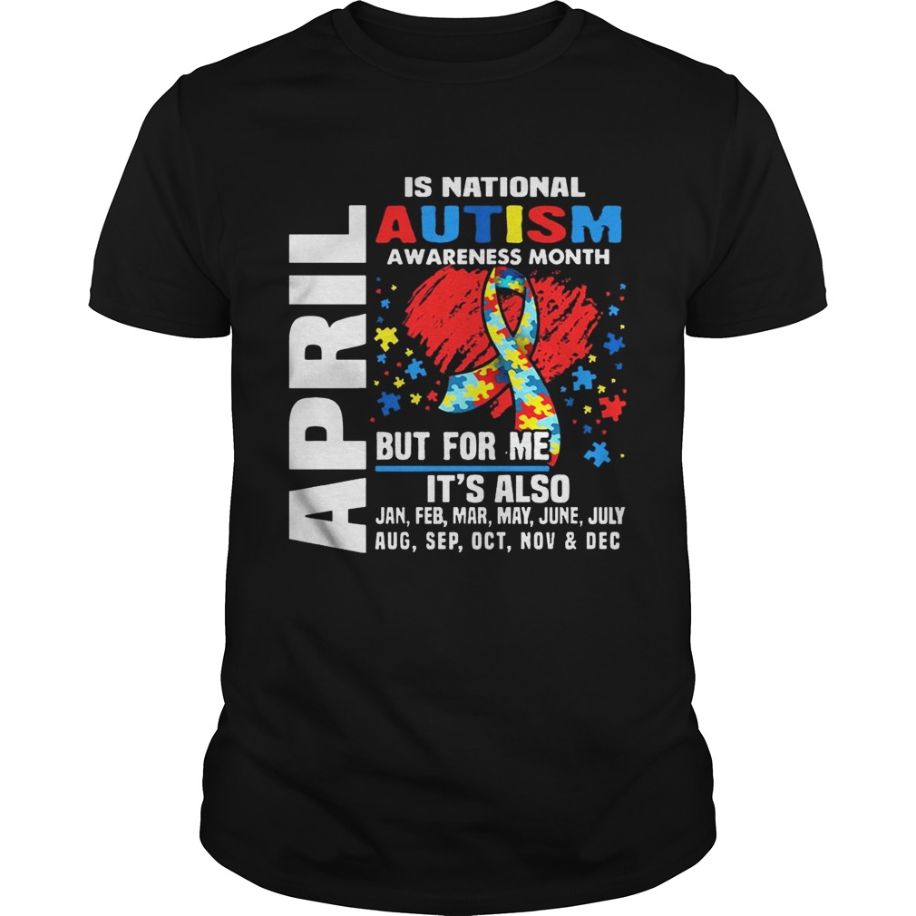 April Is National Autism Awareness Month Tshirt