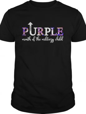 April Purple Up Month Of Military Child Kids Awareness shirt