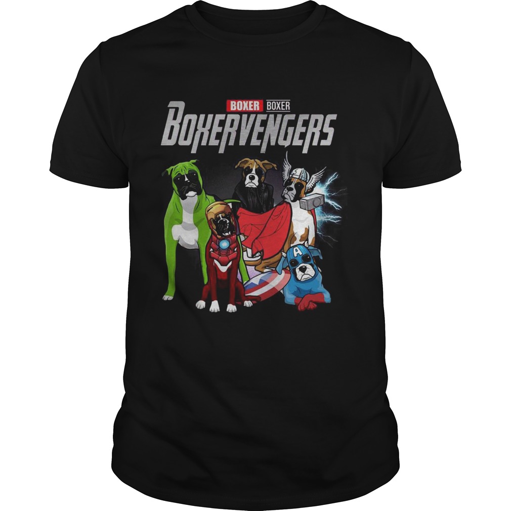 Boxer Boxervengers Marvel Avengers shirt