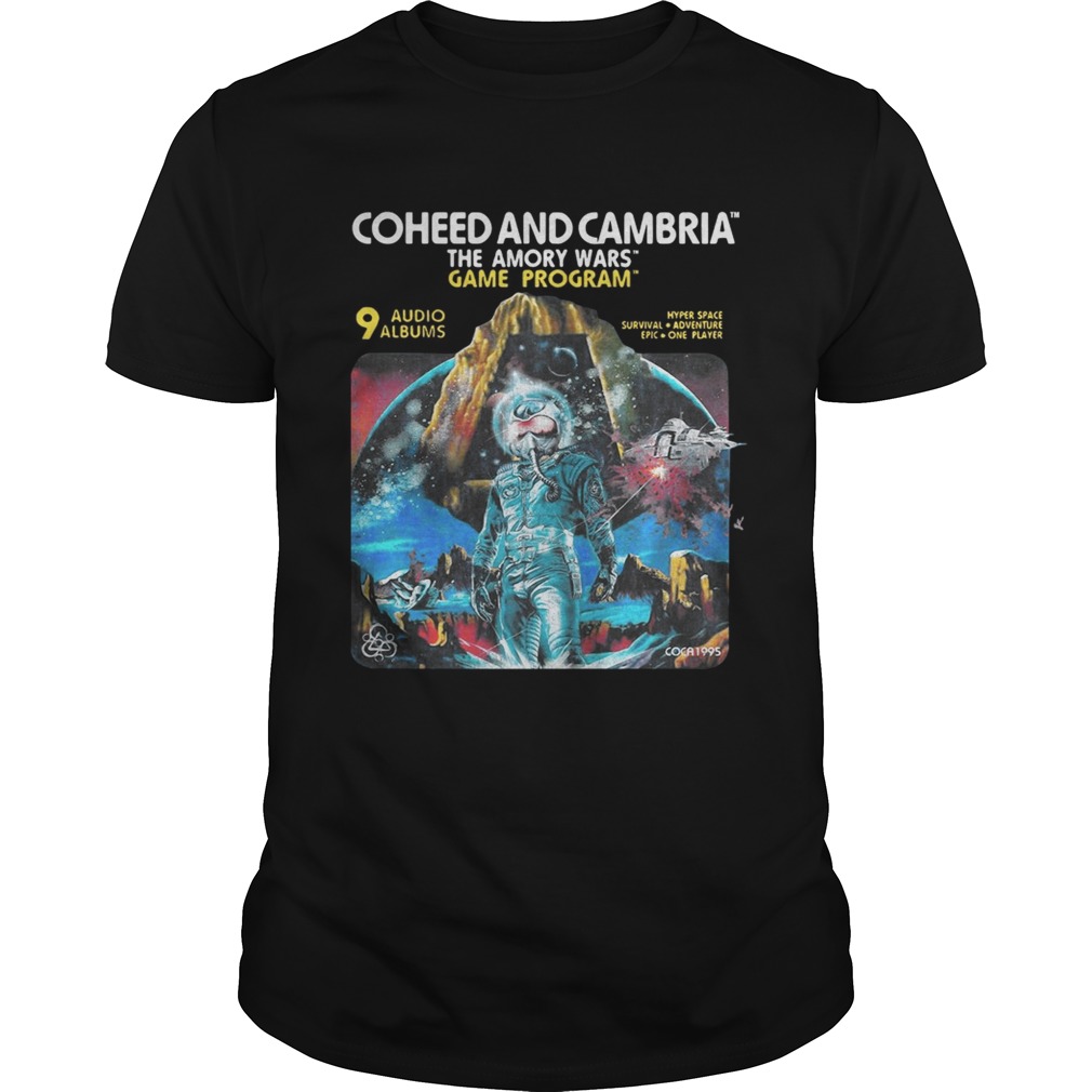 Coheed and Cambria The Amory Wars Game Program 9 audio albums tshirt