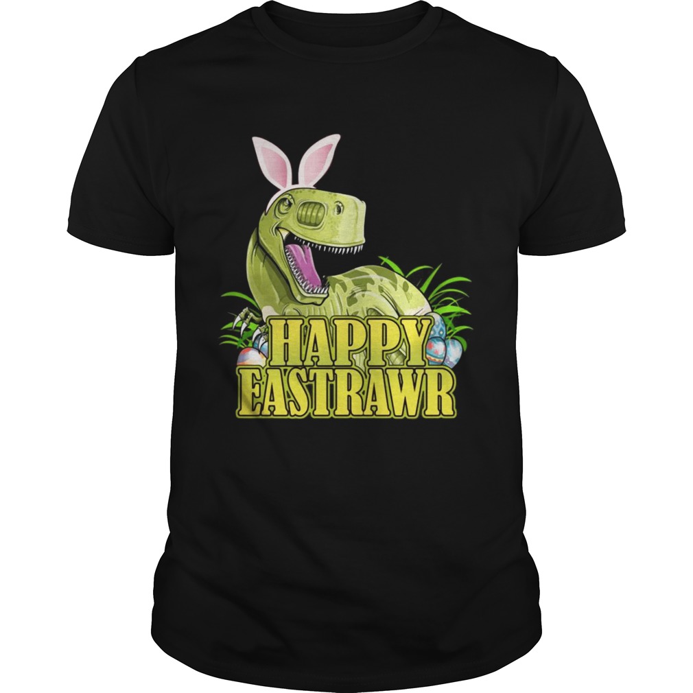 Dinosaur Bunny happy eastrawr easter shirt
