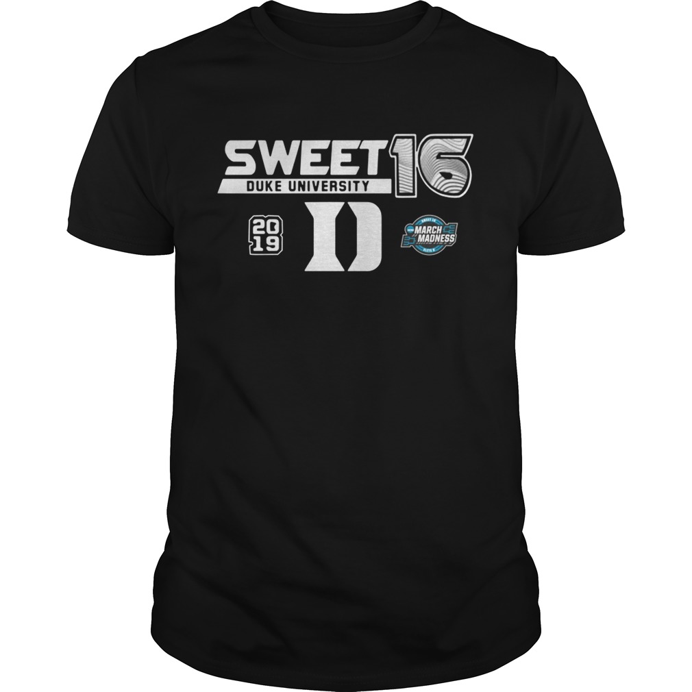 Duke Blue Devils 2019 NCAA Basketball Tournament March Madness Sweet 16 tshirt