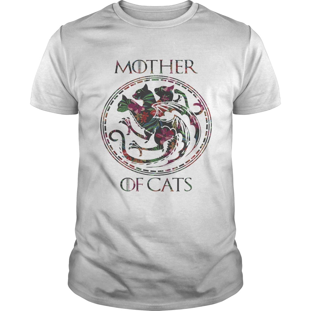 Floral Tropical Mother Of Cats Game of Thrones shirt