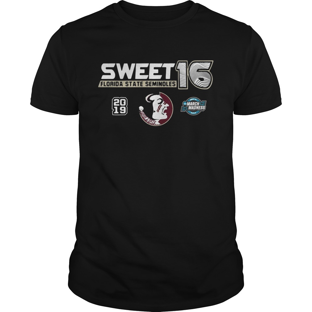Florida State Seminoles 2019 NCAA Basketball Tournament March Madness Sweet 16 tshirt