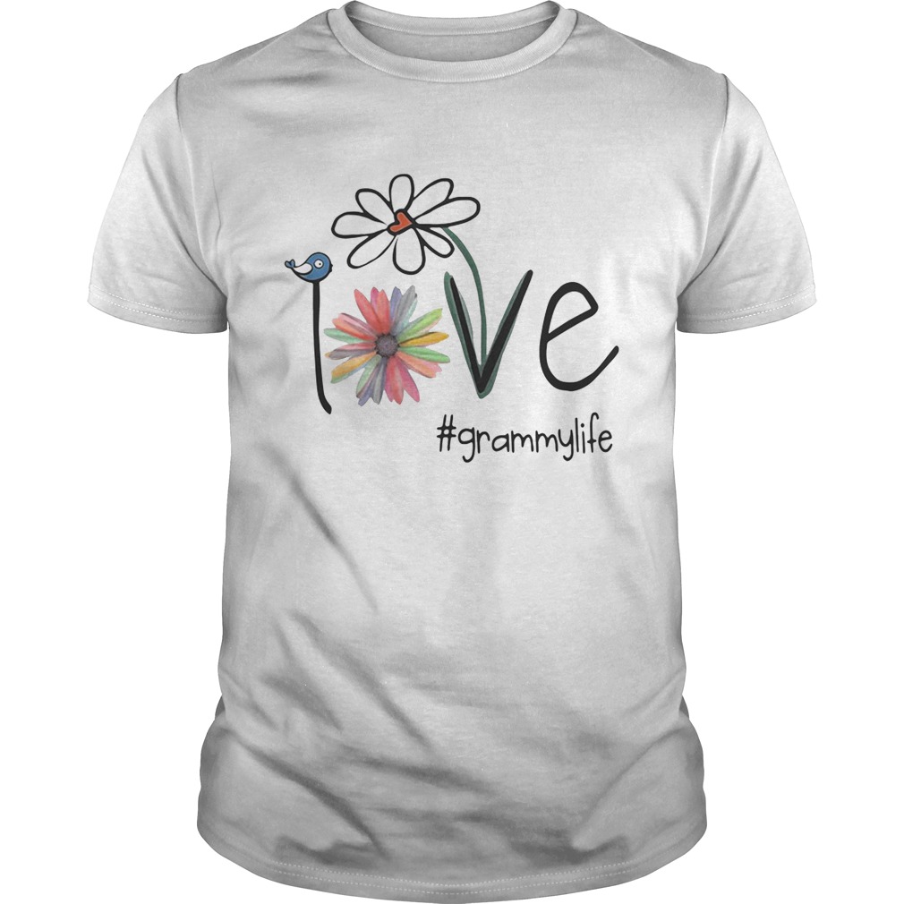 Grammy Life Bird Flower Love shirt