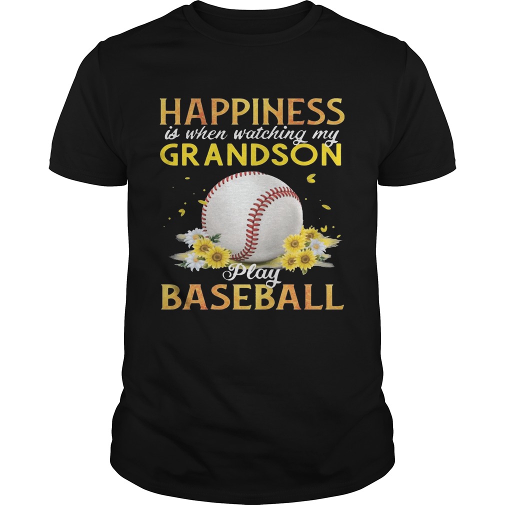 Happiness I When Watching My Grandson Play Baseball T-Shirt