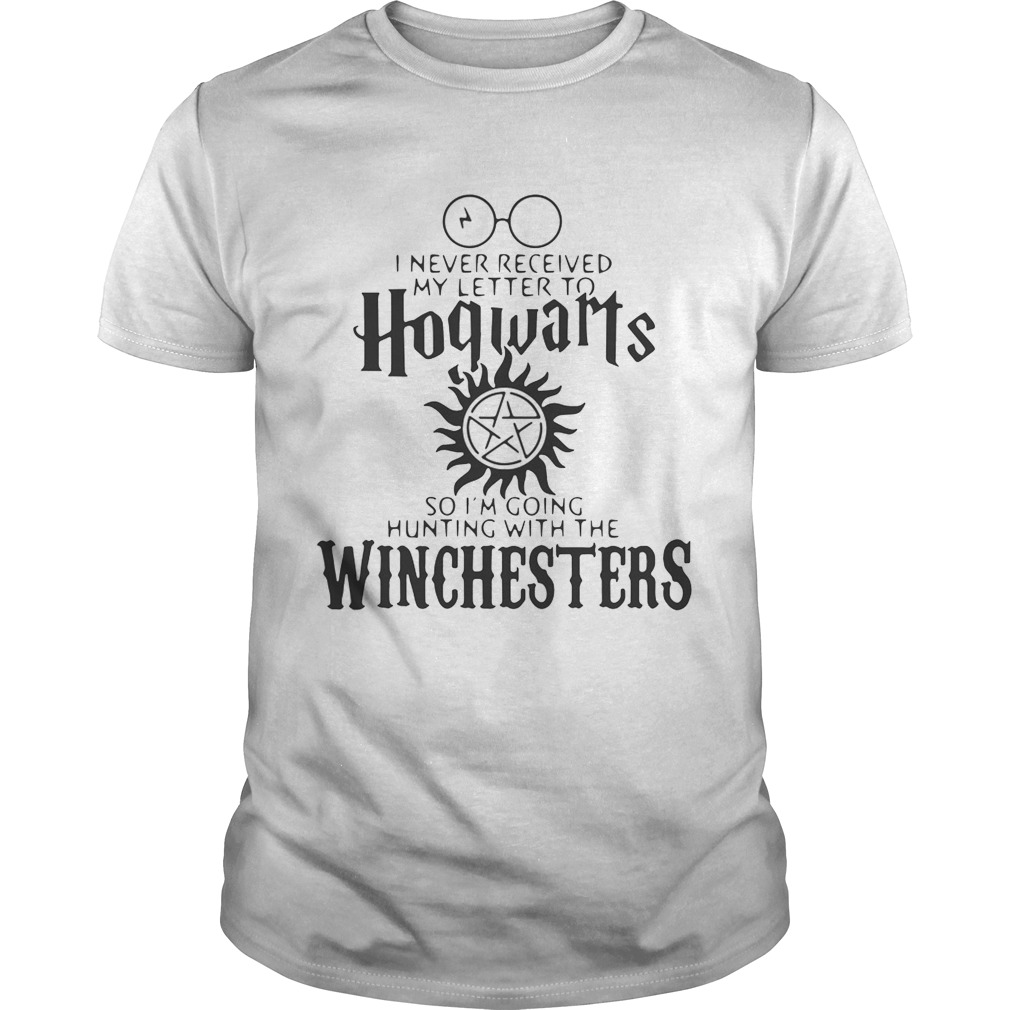 I never received my letter to Hogwarts so I’m going hunting with the Winchesters shirt