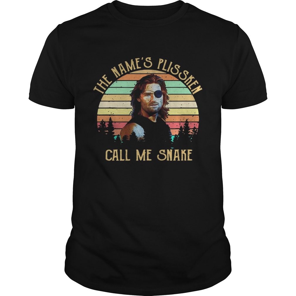 Kurt Russell the name’s Plissken call me snake sunset shirt