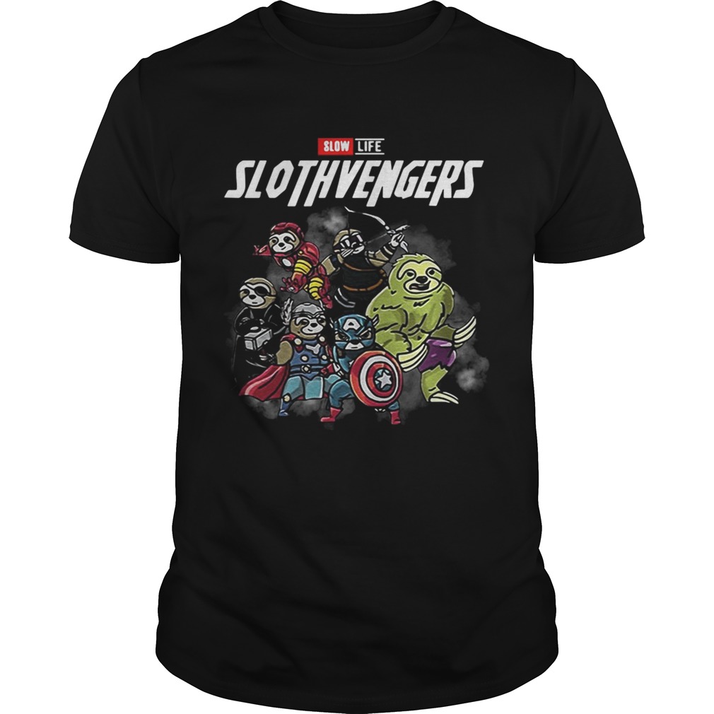 Marvel Avengers Slow life slothvengers shirt