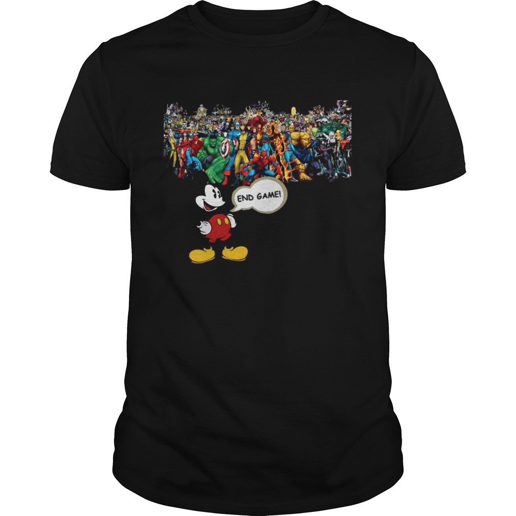 Mickey mouse Marvel Endgame shirt