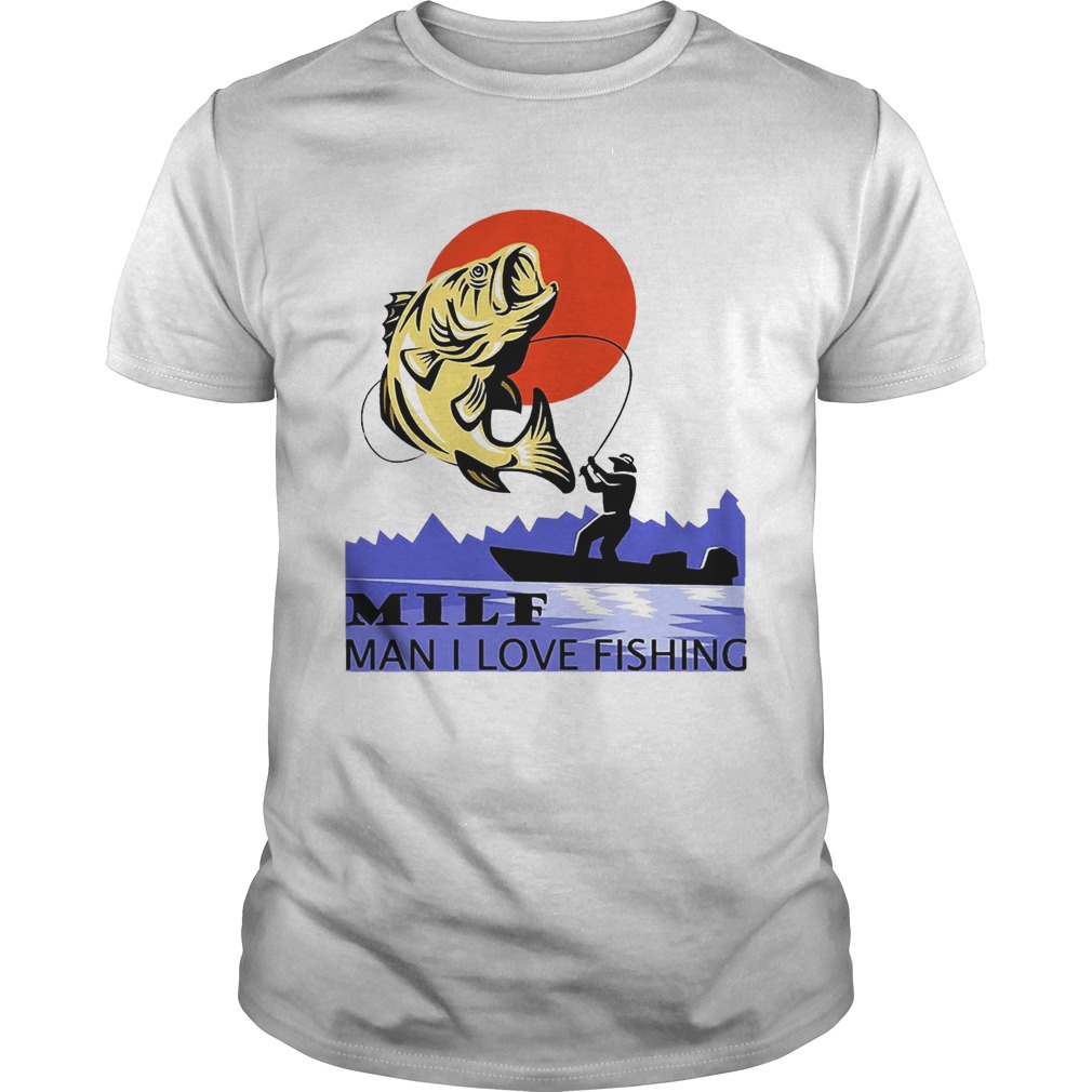 Mife Man I Love Fishing White Version Tshirts Trend