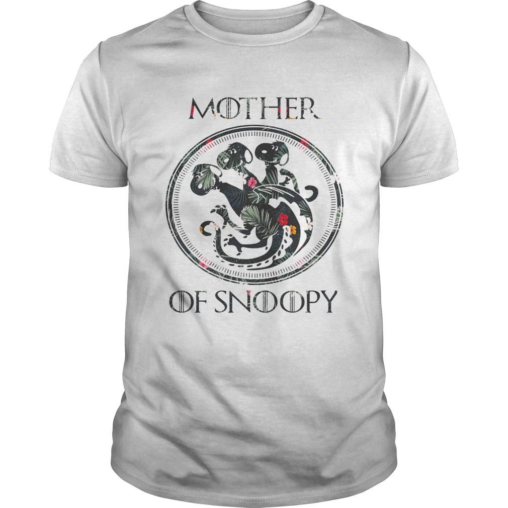 Mother of snoopy floral shirt