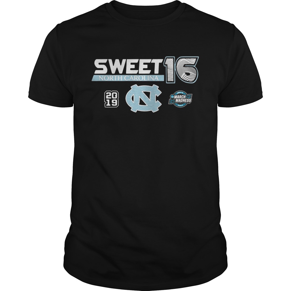 North Carolina Tar Heels 2019 NCAA Basketball Tournament March Madness Sweet 16 tshirt