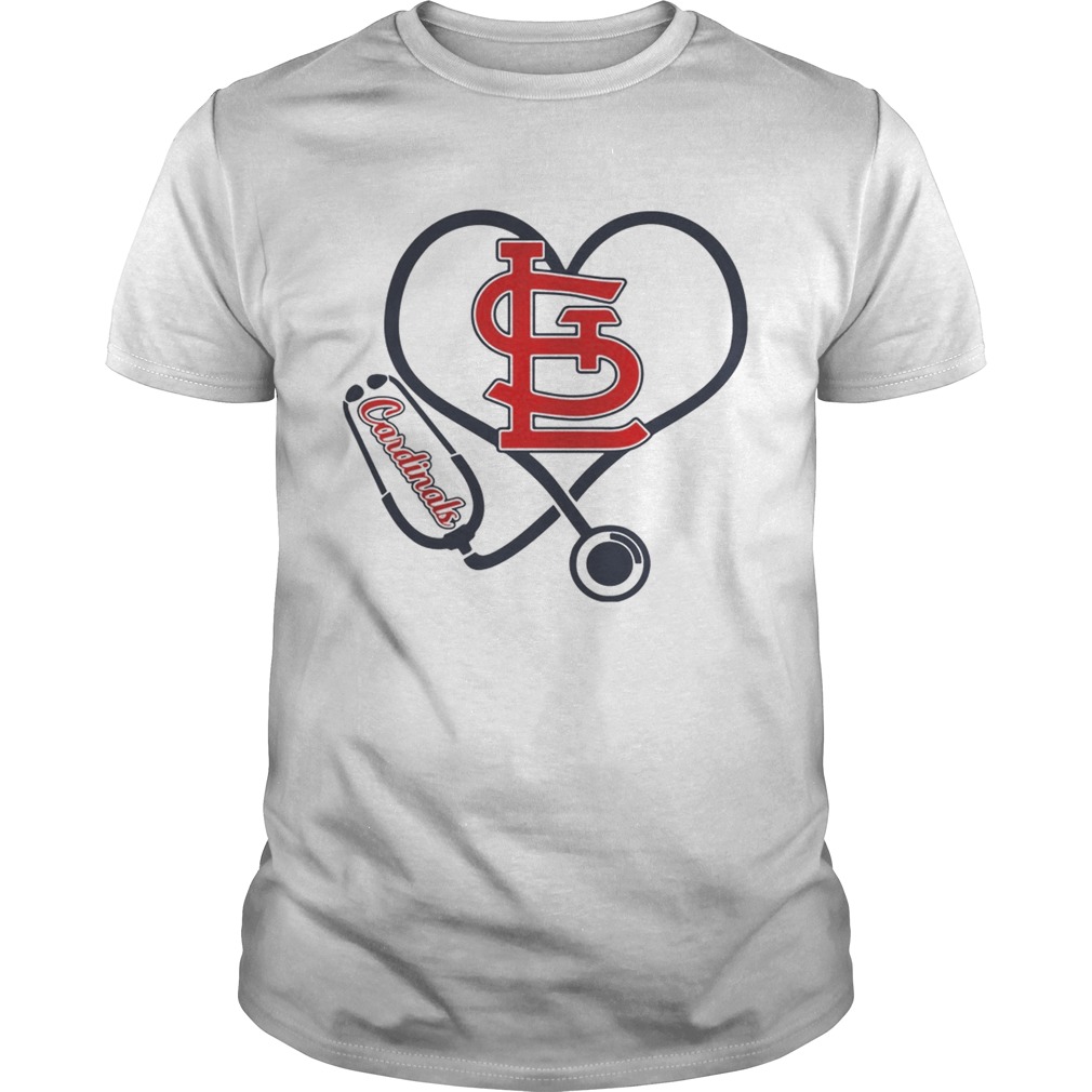 Nurse loves Arizona Cardinals Stethoscope shirt