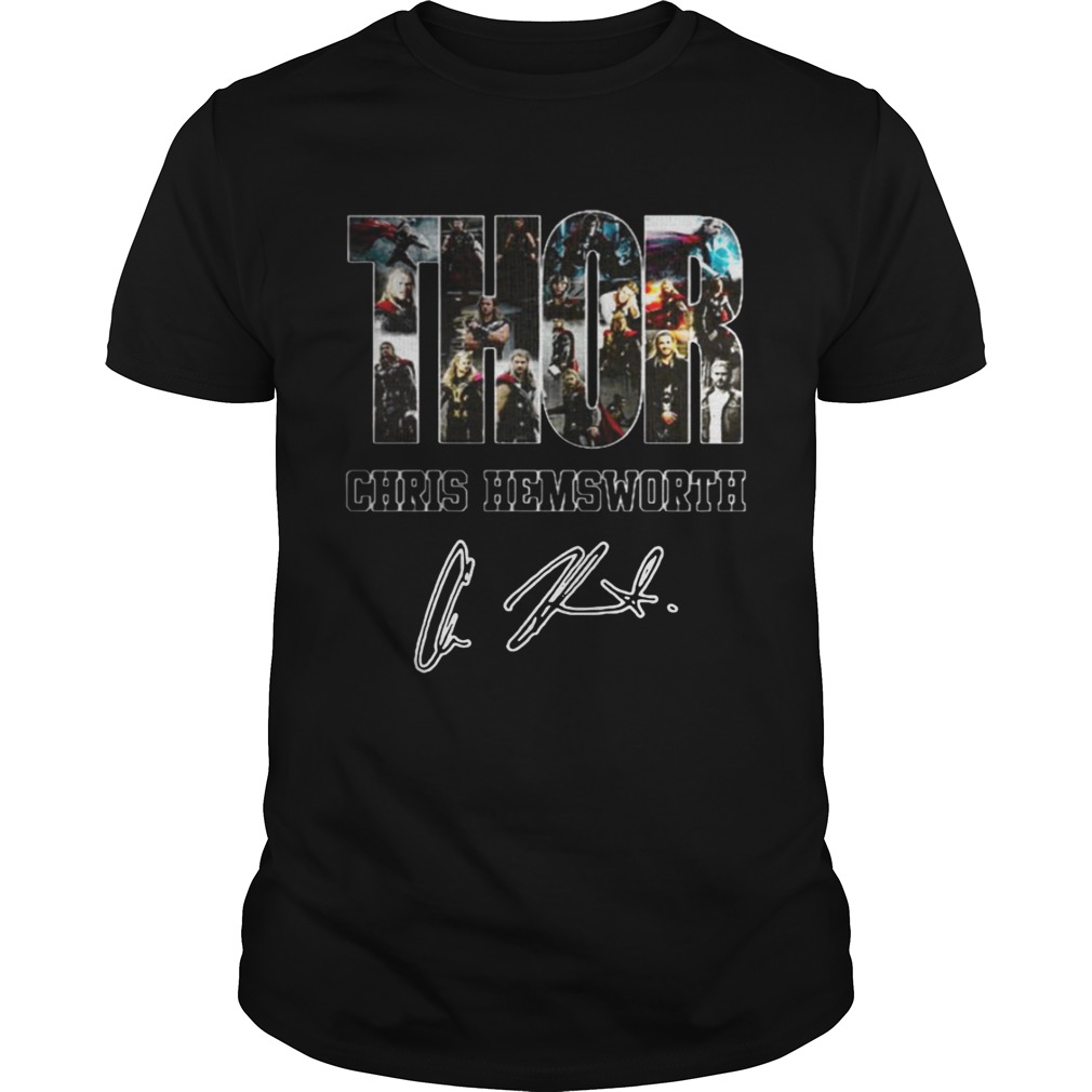 Thor Chris Hemsworth signature shirt - Trend Tee Shirts Store