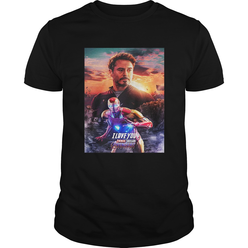Iron Man I love you three thousand Marvel Avengers Endgame shirt