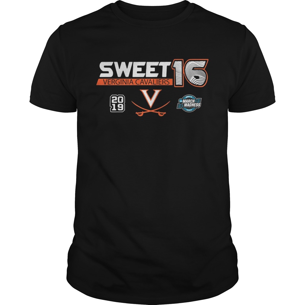 Virginia Cavaliers 2019 NCAA Basketball Tournament March Madness Sweet 16 tshirt