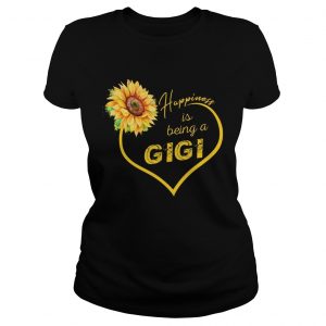 Happiness Is Being A Gigi Sunflower Ladies Tee